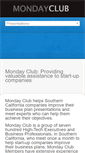 Mobile Screenshot of mondayclub.com